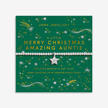 Load image into Gallery viewer, JOMA JEWELLERY | CHRISTMAS A LITTLE | MERRY CHRISTMAS AMAZING AUNTIE BRACELET