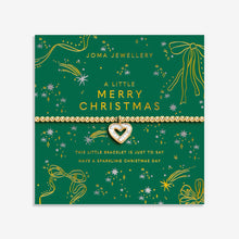 Load image into Gallery viewer, JOMA JEWELLERY | CHRISTMAS A LITTLE | MERRY CHRISTMAS GOLD BRACELET