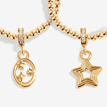 Load image into Gallery viewer, JOMA JEWELLERY | CHRISTMAS INFINITY BRACELETS | GOLD MERRY CHRISTMAS SET
