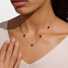 Load image into Gallery viewer, JOMA JEWELLERY | SIGNATURE CLOVER COLLECTION | RED CLOVER | NECKLACE