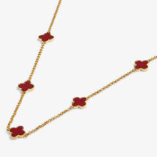 Load image into Gallery viewer, JOMA JEWELLERY | SIGNATURE CLOVER COLLECTION | RED CLOVER | NECKLACE