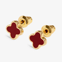 Load image into Gallery viewer, JOMA JEWELLERY | SIGNATURE CLOVER COLLECTION | RED CLOVER | EARRINGS