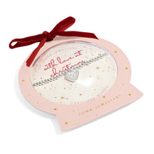 Load image into Gallery viewer, JOMA JEWELLERY | SNOWGLOBE A LITTLE | WITH LOVE AT CHRISTMAS BRACELET