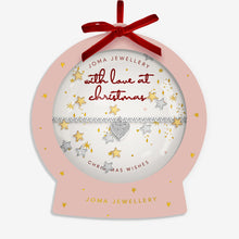 Load image into Gallery viewer, JOMA JEWELLERY | SNOWGLOBE A LITTLE | WITH LOVE AT CHRISTMAS BRACELET