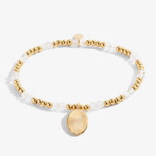 Load image into Gallery viewer, JOMA JEWELLERY | A LITTLE | APRIL ROCK CRYSTAL | GOLD BRACELET