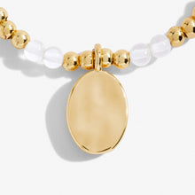 Load image into Gallery viewer, JOMA JEWELLERY | A LITTLE | APRIL ROCK CRYSTAL | GOLD BRACELET