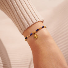 Load image into Gallery viewer, JOMA JEWELLERY | A LITTLE | SEPTEMBER LAPIS LAZULI | GOLD BRACELET