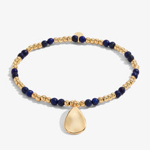 Load image into Gallery viewer, JOMA JEWELLERY | A LITTLE | SEPTEMBER LAPIS LAZULI | GOLD BRACELET