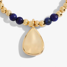 Load image into Gallery viewer, JOMA JEWELLERY | A LITTLE | SEPTEMBER LAPIS LAZULI | GOLD BRACELET