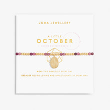 Load image into Gallery viewer, JOMA JEWELLERY | A LITTLE | OCTOBER TOURMALINE | GOLD BRACELET