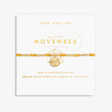 Load image into Gallery viewer, JOMA JEWELLERY | A LITTLE | NOVEMBER YELLOW QUARTZ | GOLD BRACELET
