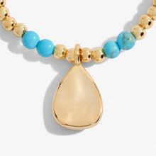 Load image into Gallery viewer, JOMA JEWELLERY | A LITTLE | DECEMBER TURQUOISE | GOLD BRACELET