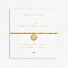 Load image into Gallery viewer, JOMA JEWELLERY | A LITTLE GOLD | 21ST BIRTHDAY BRACELET