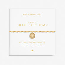 Load image into Gallery viewer, JOMA JEWELLERY | A LITTLE GOLD | 50TH BIRTHDAY BRACELET