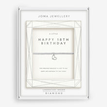 Load image into Gallery viewer, JOMA JEWELLERY | LABORATORY GROWN DIAMOND A LITTLE | HAPPY 18TH BIRTHDAY BRACELET