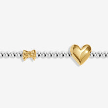 Load image into Gallery viewer, JOMA JEWELLERY | BIRTH MONTH A LITTLE | JANUARY SILVER AND GOLD PLATED BRACELET