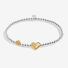 Load image into Gallery viewer, JOMA JEWELLERY | BIRTH MONTH A LITTLE | FEBRUARY SILVER AND GOLD PLATED BRACELET