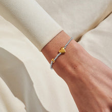 Load image into Gallery viewer, JOMA JEWELLERY | BIRTH MONTH A LITTLE | MAY SILVER AND GOLD PLATED BRACELET