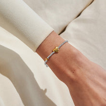 Load image into Gallery viewer, JOMA JEWELLERY | BIRTH MONTH A LITTLE | JULY SILVER AND GOLD PLATED BRACELET