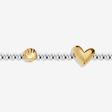 Load image into Gallery viewer, JOMA JEWELLERY | BIRTH MONTH A LITTLE | AUGUST SILVER AND GOLD PLATED BRACELET