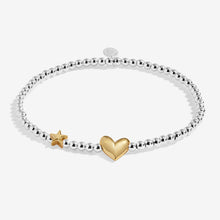 Load image into Gallery viewer, JOMA JEWELLERY | BIRTH MONTH A LITTLE | DECEMBER SILVER AND GOLD PLATED BRACELET