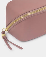 Load image into Gallery viewer, KATIE LOXTON | FOLD-OUT MIRROR MAKE UP BAG | DEEP ROSE