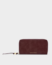 Load image into Gallery viewer, KATIE LOXTON | LARGE PURSE WITH COIN HOLDER | CHERRY SUEDETTE