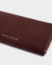 Load image into Gallery viewer, KATIE LOXTON | LARGE PURSE WITH COIN HOLDER | CHERRY SUEDETTE