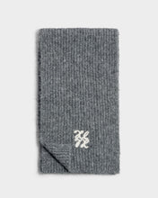 Load image into Gallery viewer, KATIE LOXTON | LOGO APPLIQUE SCARF | CHARCOAL GREY