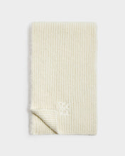 Load image into Gallery viewer, KATIE LOXTON | LOGO APPLIQUE SCARF | OFF WHITE TAUPE
