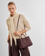 Load image into Gallery viewer, KATIE LOXTON | NOVA HAND WOVEN TOP HANDLE BAG | MIXED CHERRY