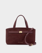 Load image into Gallery viewer, KATIE LOXTON | ORIN TOP HANDLE CROSSBODY BAG | CHERRY SUEDETTE