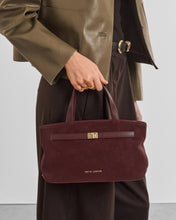 Load image into Gallery viewer, KATIE LOXTON | ORIN TOP HANDLE CROSSBODY BAG | CHERRY SUEDETTE