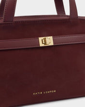 Load image into Gallery viewer, KATIE LOXTON | ORIN TOP HANDLE CROSSBODY BAG | CHERRY SUEDETTE