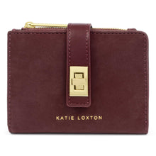 Load image into Gallery viewer, KATIE LOXTON | ORIN TWIST LOCK PURSE | CHERRY SUEDETTE / CHERRY