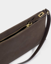 Load image into Gallery viewer, KATIE LOXTON | ORIN TWIST LOCK SMALL SHOULDER BAG | BITTER CHOCOLATE
