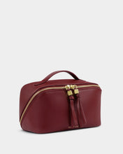 Load image into Gallery viewer, KATIE LOXTON | SOHO MEDIUM MAKE UP / WASH BAG | CHERRY