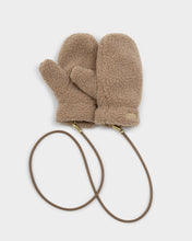 Load image into Gallery viewer, KATIE LOXTON | TEDDY MITTENS WITH CORD | TAN