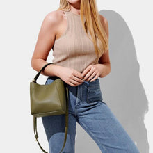Load image into Gallery viewer, KATIE LOXTON | LYRA TOP HANDLE BAG | KHAKI