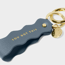 Load image into Gallery viewer, KATIE LOXTON | SENTIMENT WAVE KEYRING | YOU GOT THIS | NAVY BLUE