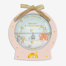 Load image into Gallery viewer, JOMA JEWELLERY | KIDS SNOWGLOBE A LITTLE | MERRY CHRISTMAS BRACELET