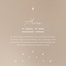 Load image into Gallery viewer, KATIE LOXTON | ZODIAC WRISTLET POUCH | ARIES OFF WHITE