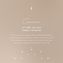 Load image into Gallery viewer, KATIE LOXTON | ZODIAC WRISTLET POUCH | CANCER NAVY