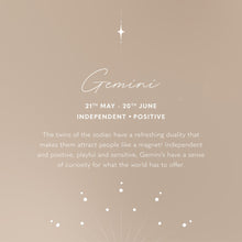 Load image into Gallery viewer, KATIE LOXTON | ZODIAC WRISTLET POUCH | GEMINI LUNA GREY