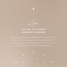 Load image into Gallery viewer, KATIE LOXTON | ZODIAC WRISTLET POUCH | LEO OFF WHITE