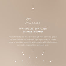 Load image into Gallery viewer, KATIE LOXTON | ZODIAC WRISTLET POUCH | PISCES NAVY