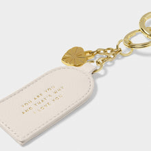 Load image into Gallery viewer, KATIE LOXTON | KEEPSAKE CHARM KEYRING | LOVE | OFF WHITE
