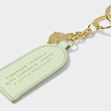 Load image into Gallery viewer, KATIE LOXTON | KEEPSAKE CHARM KEYRING | POSITIVITY | LIGHT SAGE