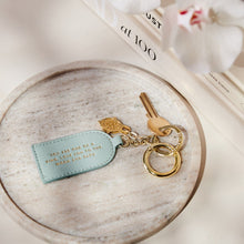 Load image into Gallery viewer, KATIE LOXTON | KEEPSAKE CHARM KEYRING | LOVE YOU TO THE MOON AND BACK | LIGHT BLUE