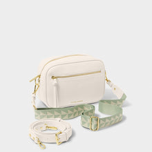 Load image into Gallery viewer, KATIE LOXTON | HALLIE CROSSBODY BAG | OFF WHITE DOUBLE STRAP